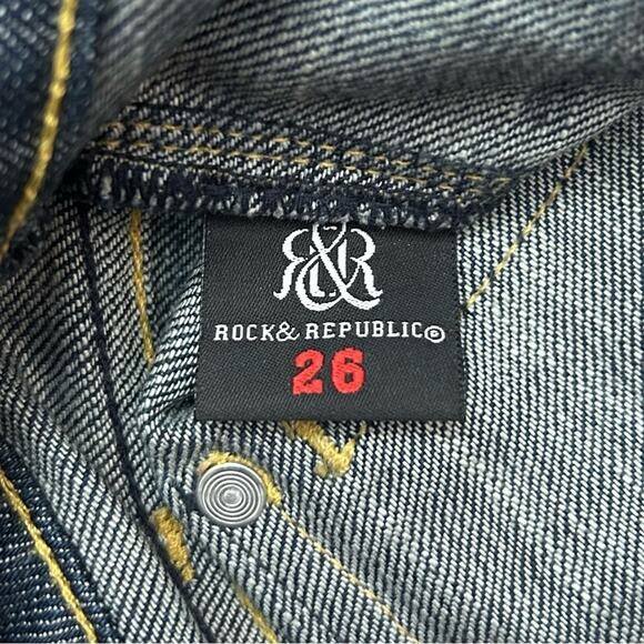 Rock & Republic Women’s Low Rise Jeans with a Bit of Flare, Y2K Style, Size 26 - Picture 15 of 16